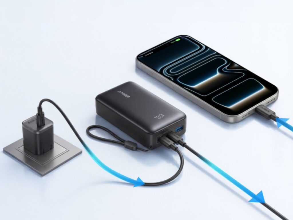 Anker’s 20,000mAh power bank with built-in cable drops to $38